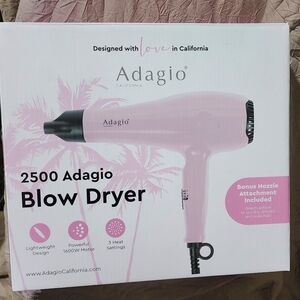 Adagio Pink Blow Dryer NEW